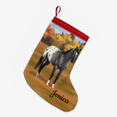 Graue Grulla Appaloosa Vierter Stallion Kleiner Weihnachtsstrumpf (Vorderansicht (hängend))