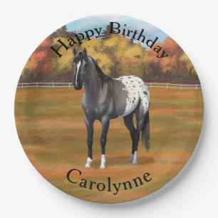 Graue Grulla Appaloosa Vierter Stallion Pappteller