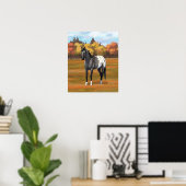 Graue Grulla Appaloosa Vierter Stallion Poster (Heimbüro)