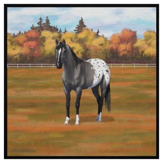 Graue Grulla Appaloosa Vierter Stallion Stoff (Muster)