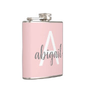 Graue, grüne, grüne, rosafarbene, Vinyl-überzogene Flachmann (Rechts)