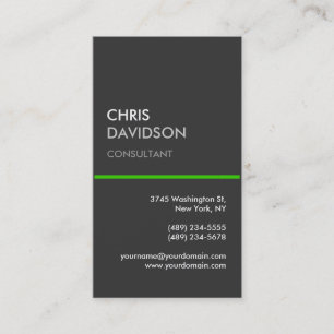 Graue Grüne Linie - attraktive Visitenkarte