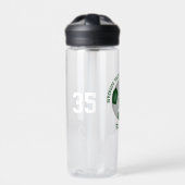 Graue grüne Schulklubmannschaft färbt kundenspezif Trinkflasche (Vorderseite)