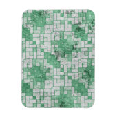 Graue, grüne Winkelformen Magnet (Vertikal)