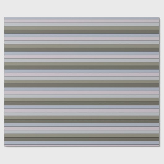 Graue Grüntöne und schwarze Streifen auf Aquarellp Geschenkpapier (Flach)