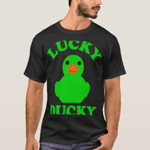 Graue Gummi Duck Quack Lucky Ducky Animal Graphic T-Shirt