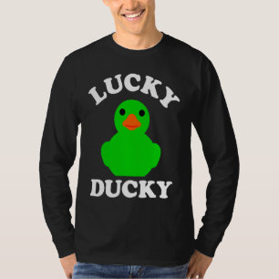 Graue Gummi Duck Quack Lucky Ducky Animal Graphic T-Shirt