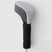 Graue Hand gezeichnetes Zickzack Muster Golf Headcover (angewinkelt)