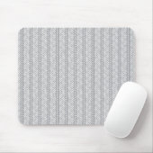 Graue Hand gezeichnetes Zickzack Muster Mousepad (Mit Mouse)