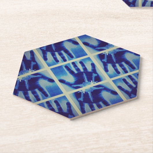 graue Hand Untersetzer (angewinkelt)