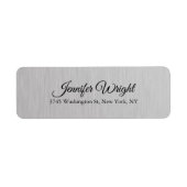 Graue Handschrift Elegantes Schlichtes modernes De (Vorne)