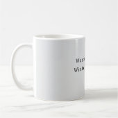 Graue Handschuhe warme Wünsche Kaffeetasse (Links)