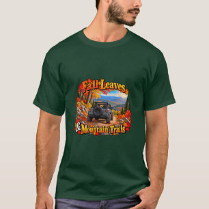 Graue Herbstblätter & Bergpfade T-Shirt