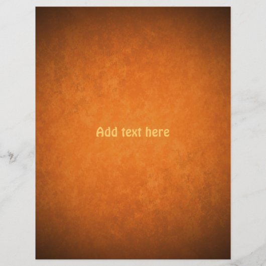 Graue Herbstfarben, orange und braun Flyer (Vorne)