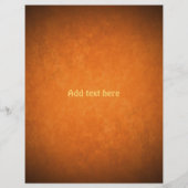 Graue Herbstfarben, orange und braun Flyer (Hinten)