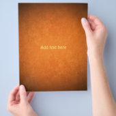 Graue Herbstfarben, orange und braun Flyer (Hand)