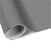 Graue Herringbone-Tweed Geschenkpapier (Rolleneckpunkt)