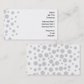Graue Hexagone Visitenkarte (Vorne/Hinten)