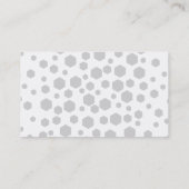 Graue Hexagone Visitenkarte (Rückseite)