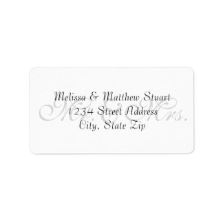 Graue Hintergrundfarbe - Adressetiketten