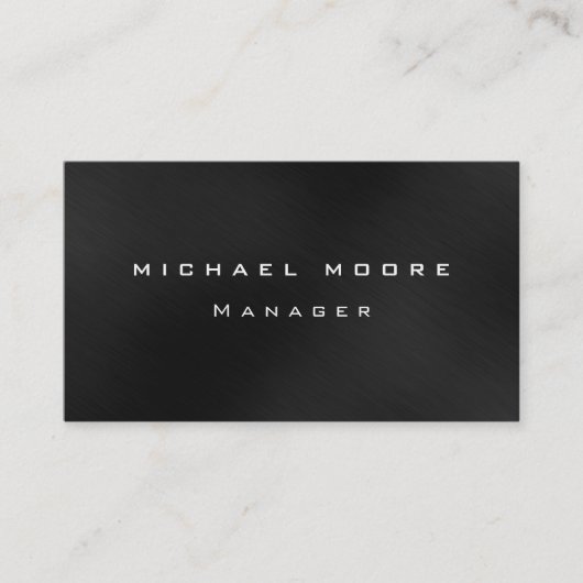 Graue Hintergrundmuster Manager Business Card Visitenkarte (Vorderseite)