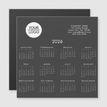 Graue Hinzufügen Ihres Logos 2026 Kalender Company