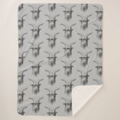 Graue Hipster-Ziege Sherpadecke (Vorderseite)