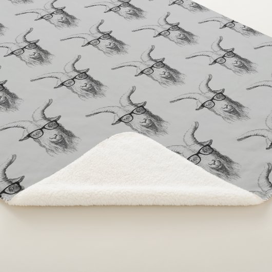 Graue Hipster-Ziege Sherpadecke (3/4)