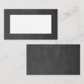 Graue Hochzeit im Chalkboard. Moderne, einfache Ta Platzkarte (Vorne/Hinten)