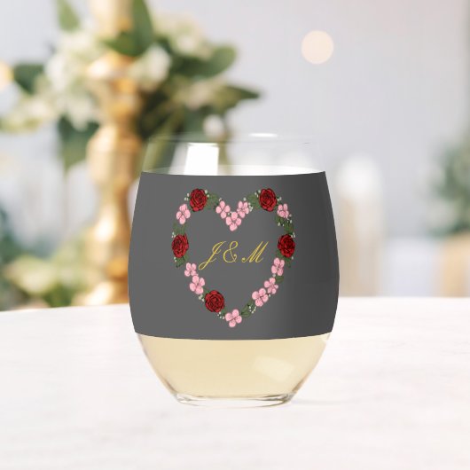 graue Hochzeit Weinglas Ohne Stiel (Insitu (Hochzeit))