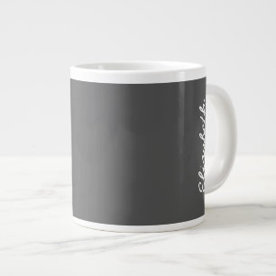 Graue Holzfarbe Jumbo-Tasse