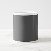 Graue Holzfarbe Jumbo-Tasse (Vorderseite)