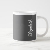 Graue Holzfarbe Jumbo-Tasse (Rechts)