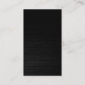 Graue Holzmuster White Red Business Card Visitenkarte (Rückseite)