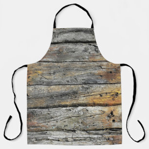 graue Holzoberfläche Schürze