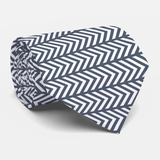 Graue horizontale Pfeile. Mens Neck Tie Krawatte (Gerollt)