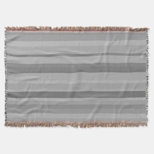 Graue horizontale Streifen Decke (Vorderseite)