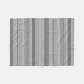 Graue horizontale Streifen Fleecedecke (Vorderseite (Horizontal))