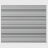 Graue horizontale Streifen Geschenkpapier (Flach)