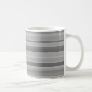 Graue horizontale Streifen Kaffeetasse
