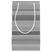 Graue horizontale Streifen Kleine Geschenktüte (Vorderseite)