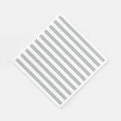 Graue horizontale Streifen Serviette (Ecke)