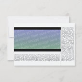 graue Housewarmingkonzertkarte Einladung (Rückseite)