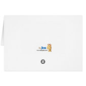 Graue Hummeln geklappt Danke Karte Merkkarte (Rückseite Horizontal)