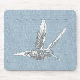 Graue Hummingbird-Mauspad Mousepad