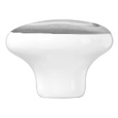 Graue Hundepfoten Keramikknauf (Seitenansicht)