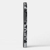 Graue Imitate aus Aluminium, schwarze Spitze Case-Mate iPhone Hülle (Rückseite / Rechts)