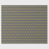 Graue, Imitate Gold 34. (34.) Veranstaltung Geschenkpapier (Flach)