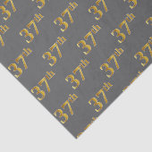 Graue, Imitate Gold 37. (siebenunddreißig) Veranst Seidenpapier (Ausschnitt)