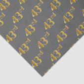 Graue, Imitate Gold 43. (43.) Veranstaltung Seidenpapier (Ausschnitt)